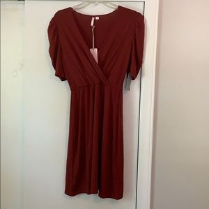 NWT Maroon Nordstrom Take Tomorrow Dress